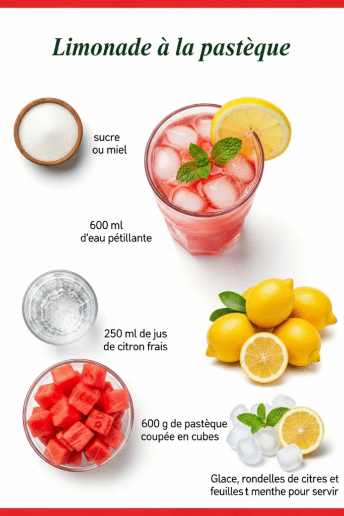 pastèque,limonade pastèque,limonade