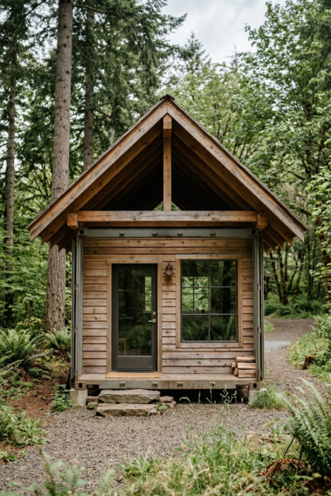 Cedarclad A-Frame Cabin