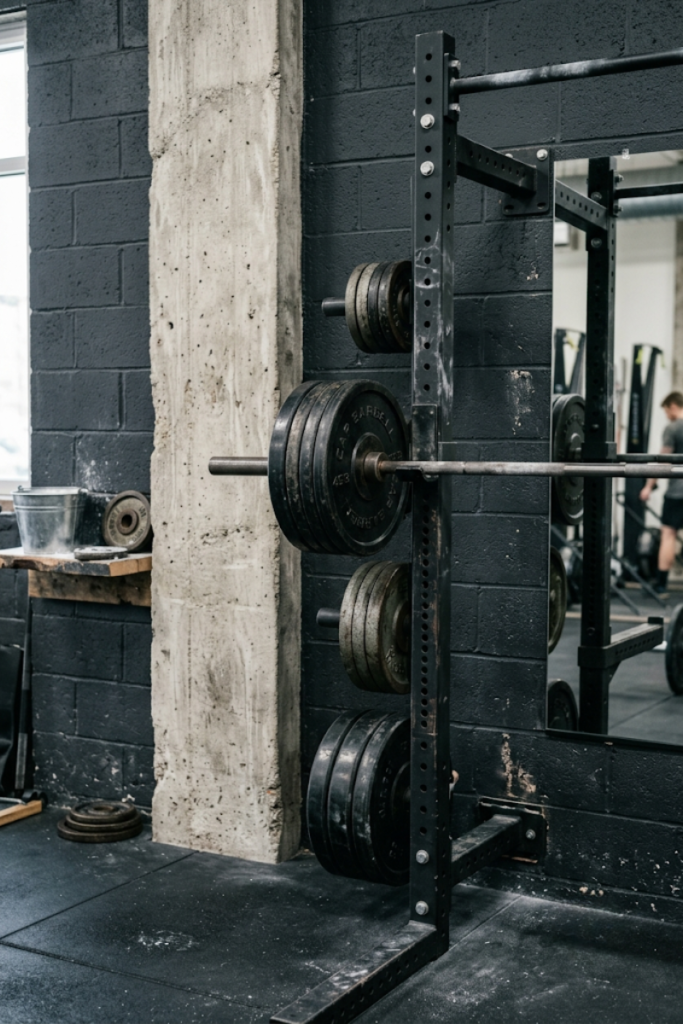 Charcoal Wall Tones with Raw Concrete