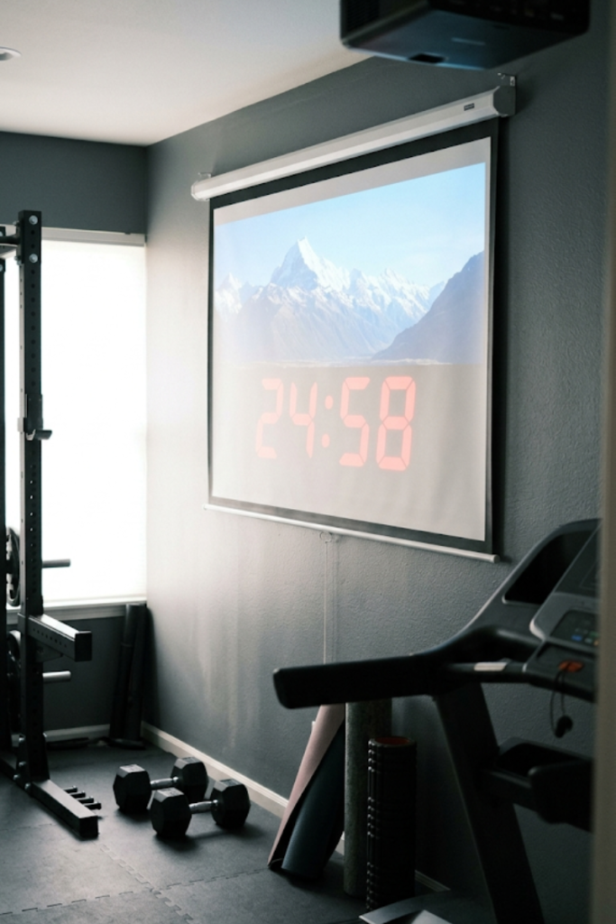 Interactive Projection Wall with Motivational Graphics