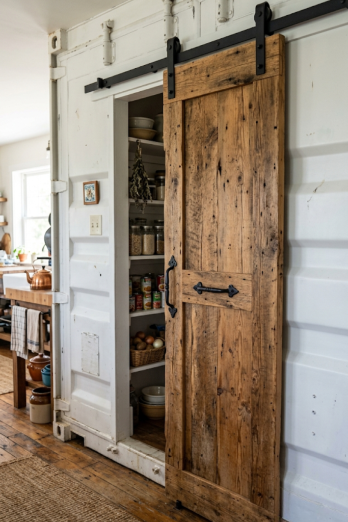 Sliding Barn Door Pantry