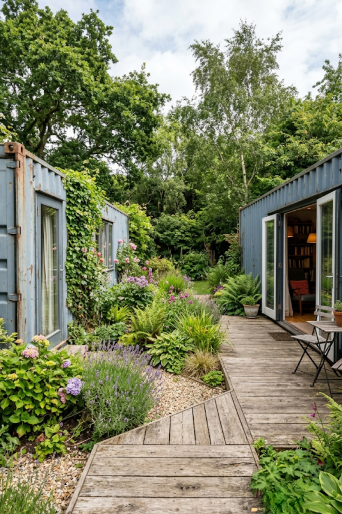 U-Shaped Courtyard Cabin