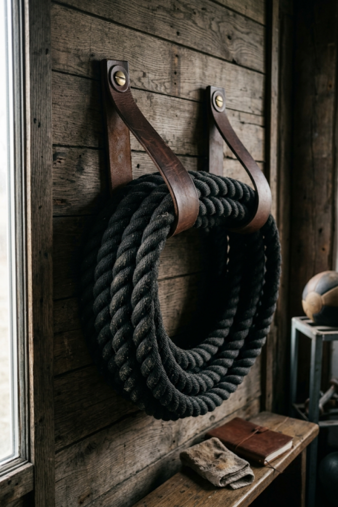 Leather Strapped Wall Hooks