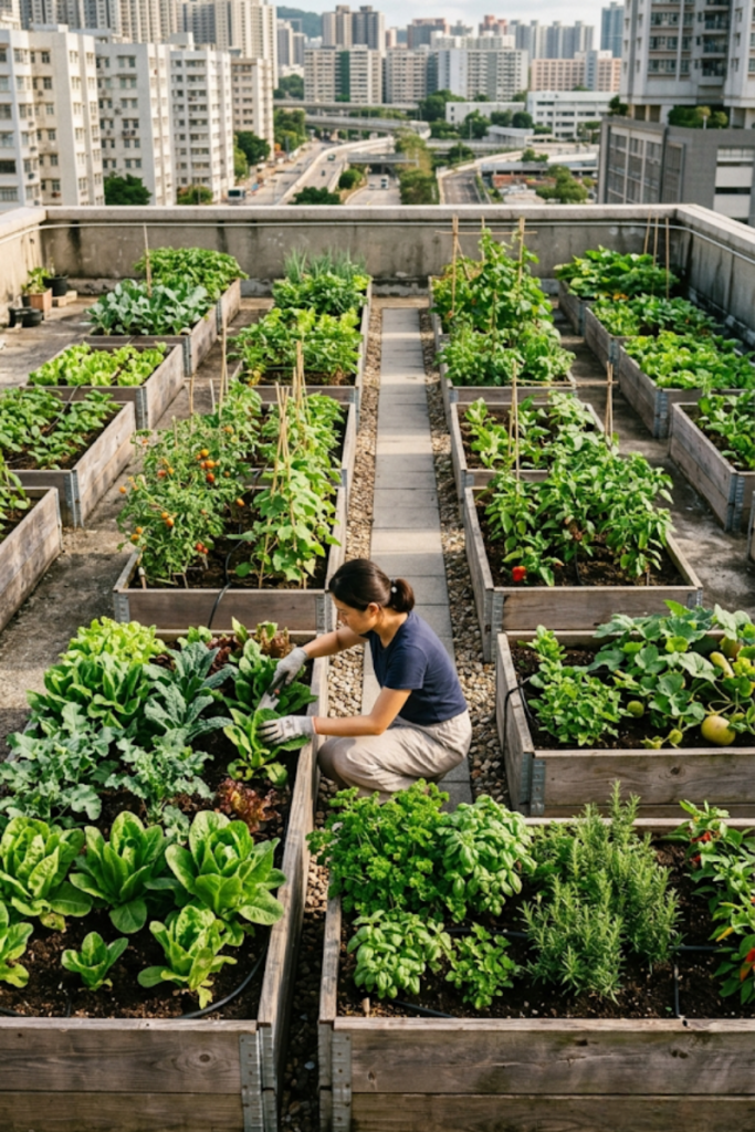 Raised Garden Bed Rows