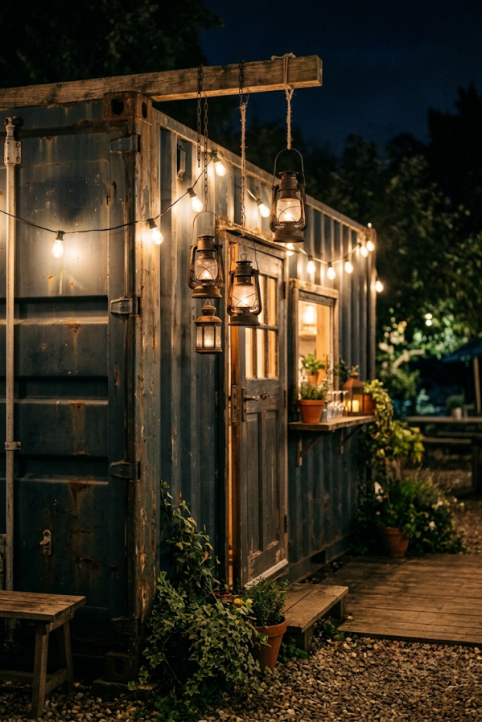Vintage Lantern Light Cabin