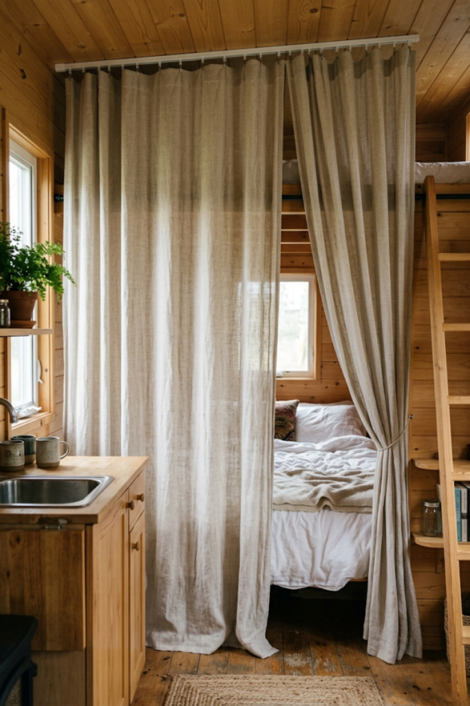 Curtained Room Dividers