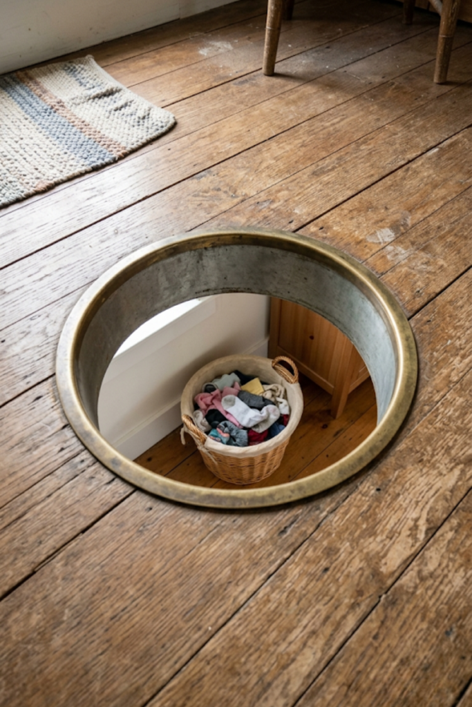 Tucked-Away Laundry Chute