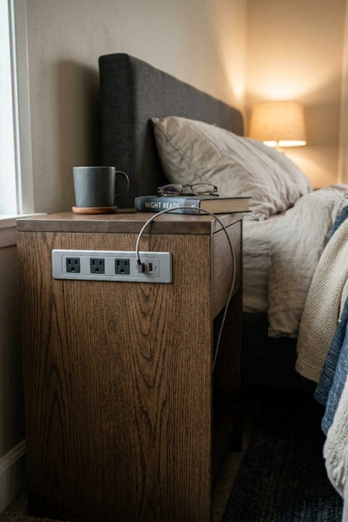 Hidden Outlet Strips with USB Ports