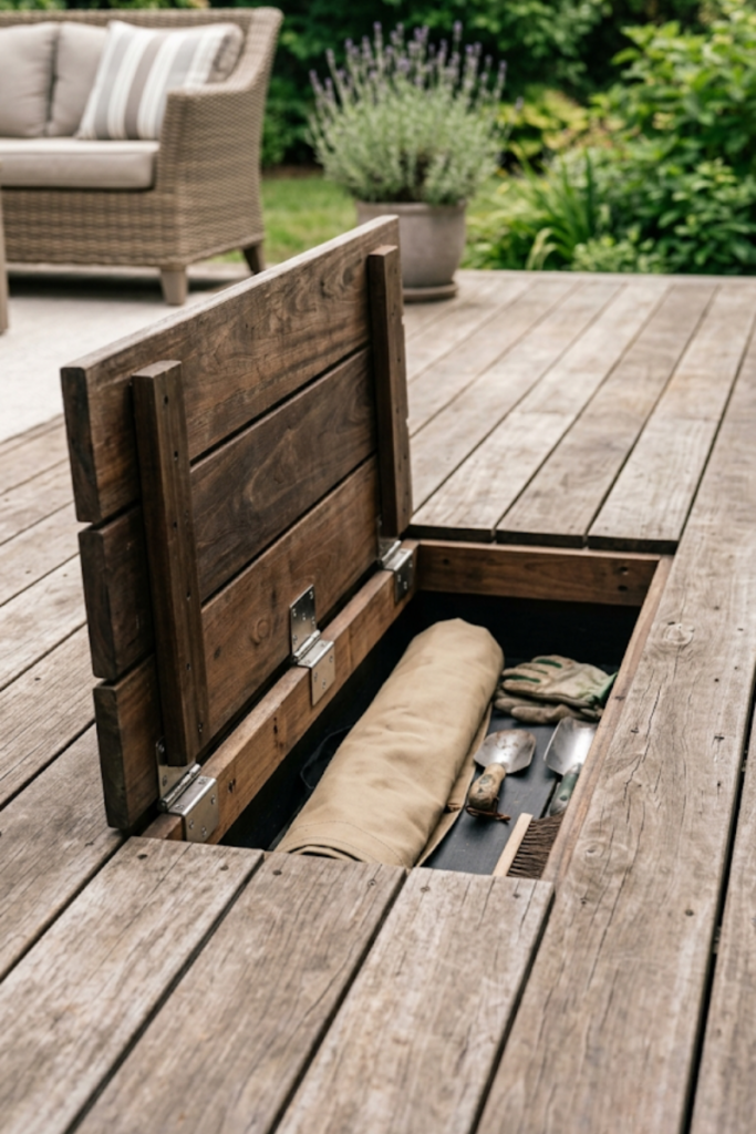 Hinged Storage Deck Panels