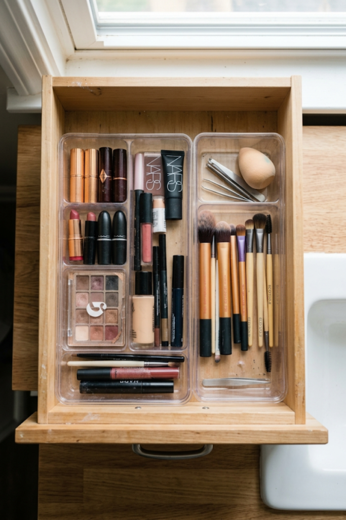Tiered Bathroom Drawer Dividers