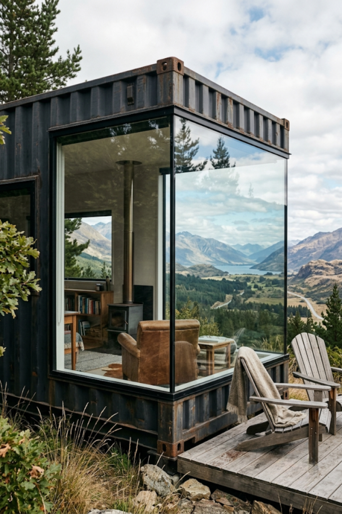 Wraparound Glass Walls for 180 Degree Views