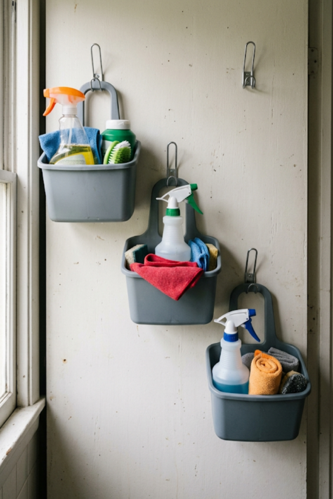 Wall-Mounted Cleaning Caddies