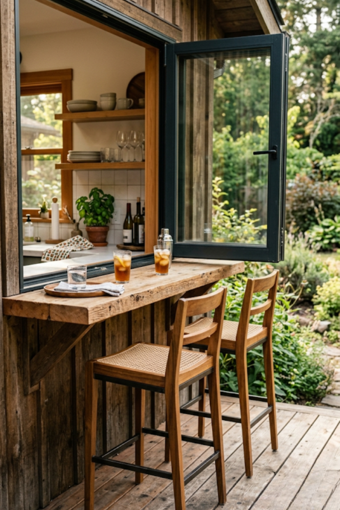 The Exterior Pass-Through Kitchen Counter