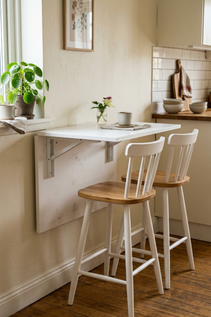 Folding Drop Leaf Dining Table