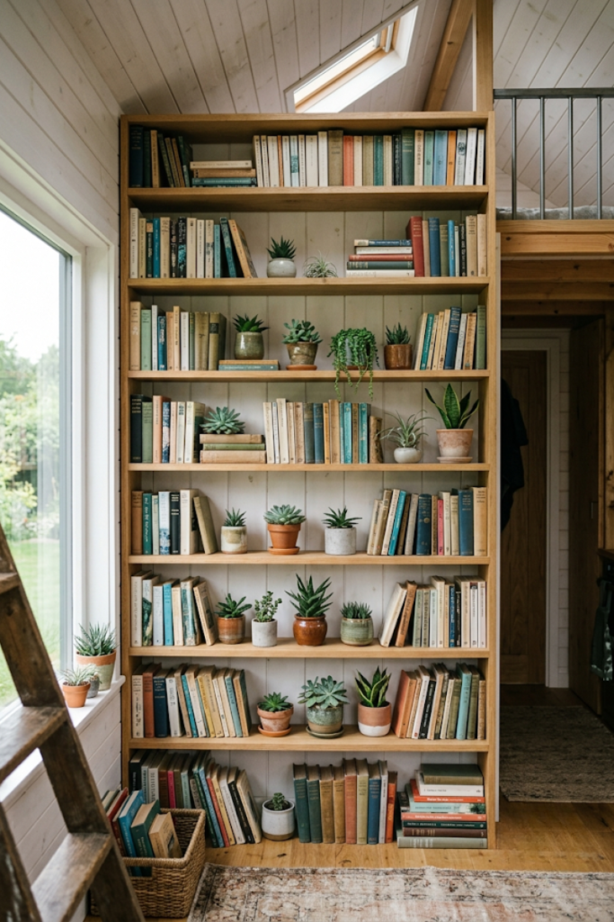 Vertical Bookshelf Towers