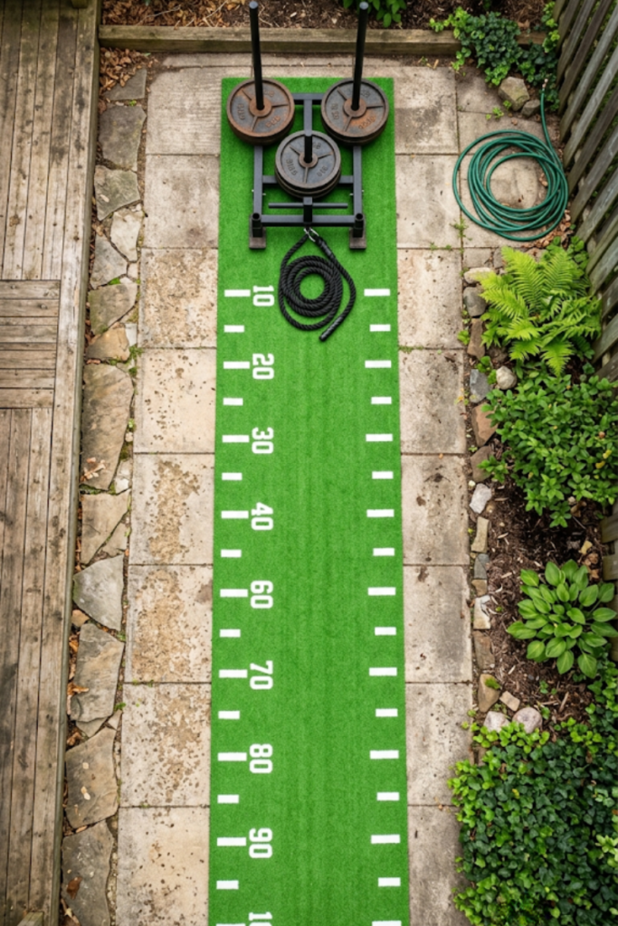 Dedicated Artificial Turf Sprint Track