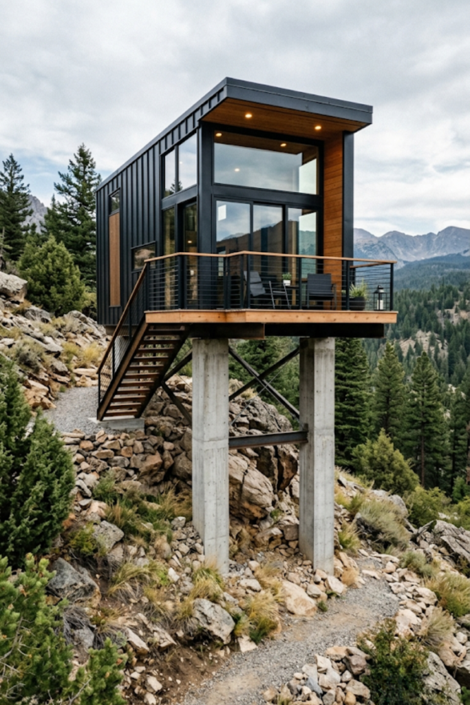 The Elevated Steel Cuboid
