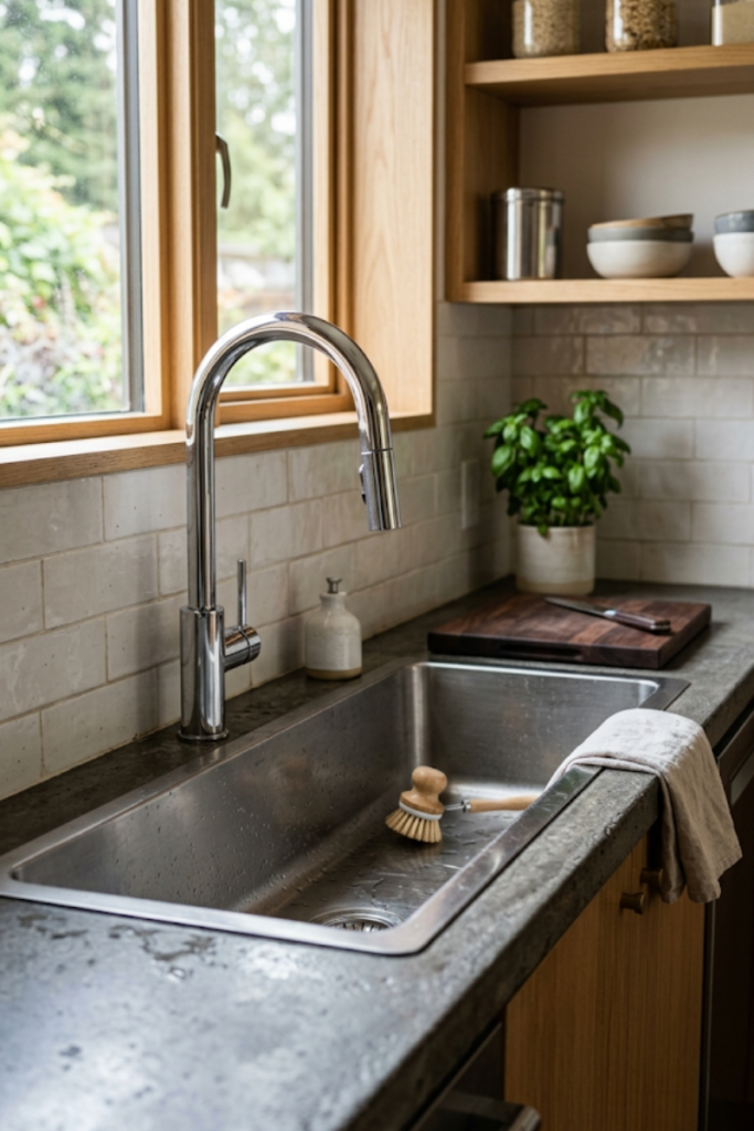 Custom Trough Sink Installation