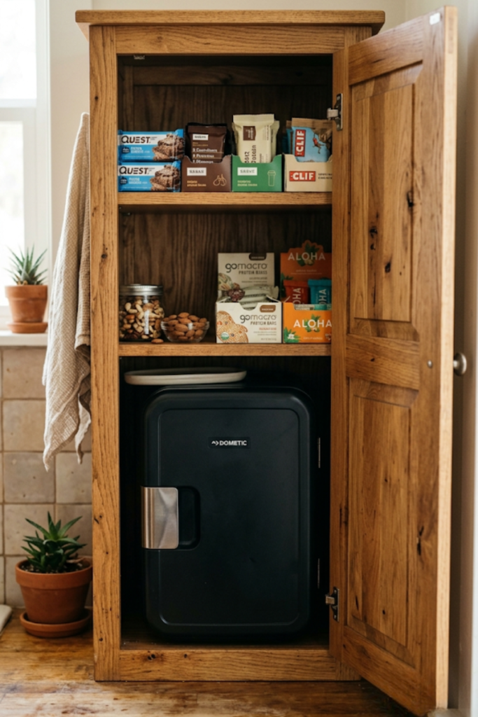 Concealed Built In Snack Station