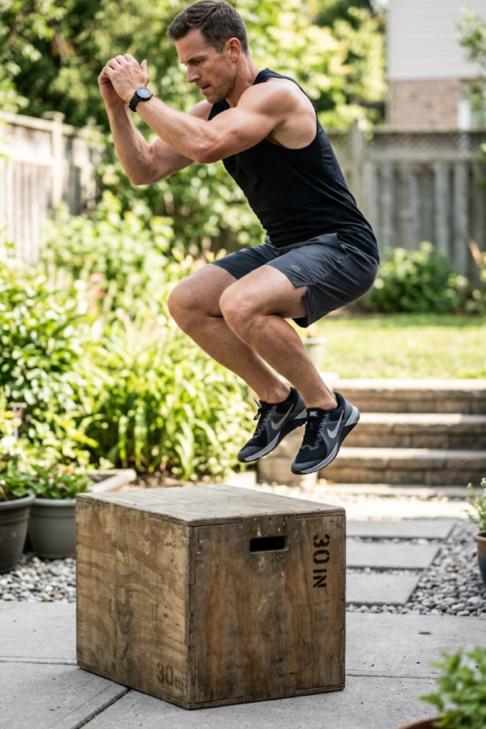 Weatherproof Plyometric Box Setup