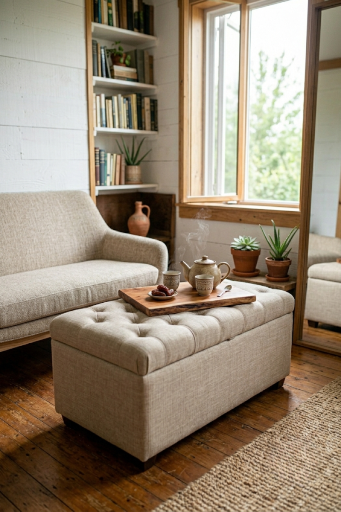 Utilize Multi-Functional Ottoman Storage