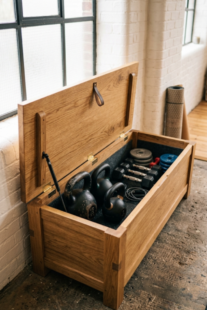 Under-Bench Hidden Storage Compartments