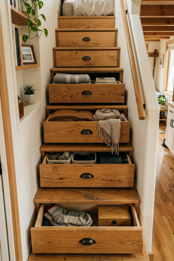 The Built In Staircase Storage