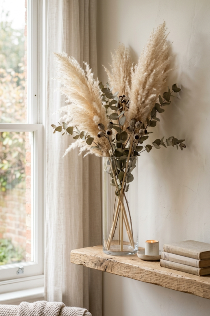 Dried flower arrangements