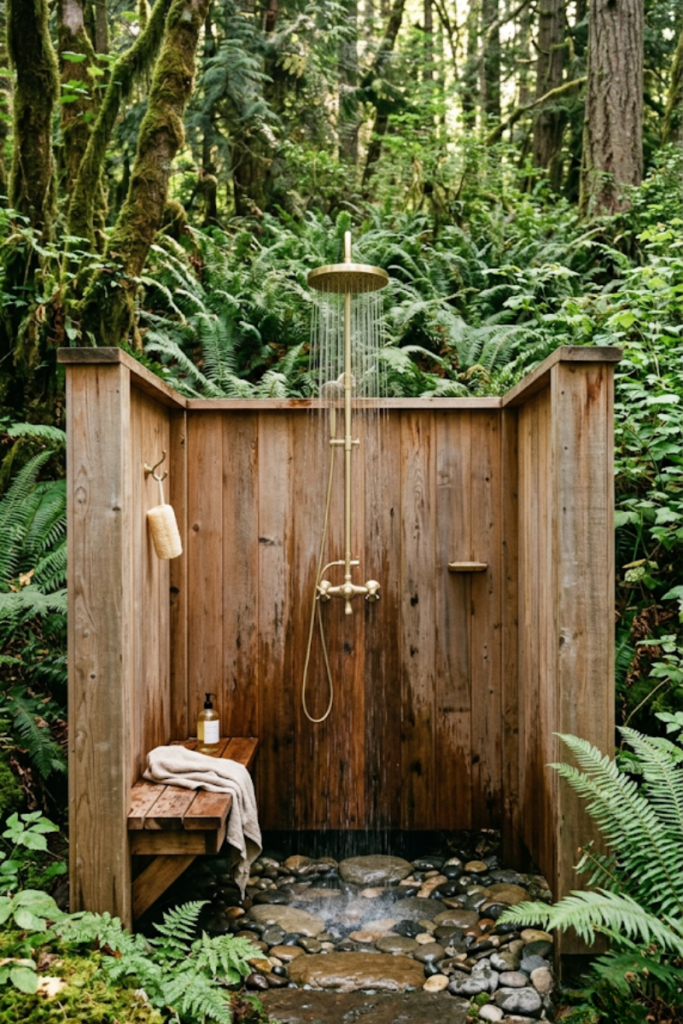 The Dual-Head Outdoor Rainfall Shower