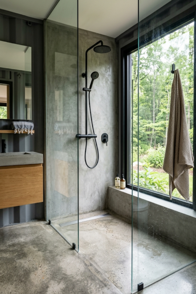 Full-Height Glass Shower Enclosures