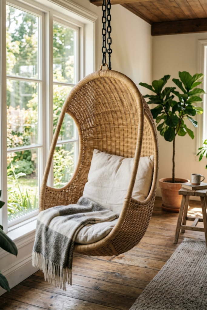 Hanging Rattan Swing Chairs
