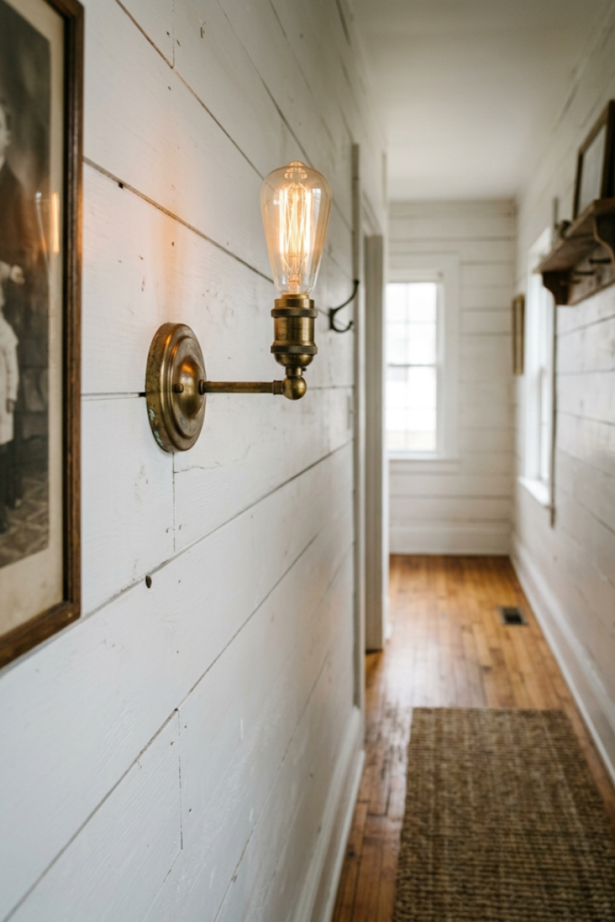Brass and gold light fixtures