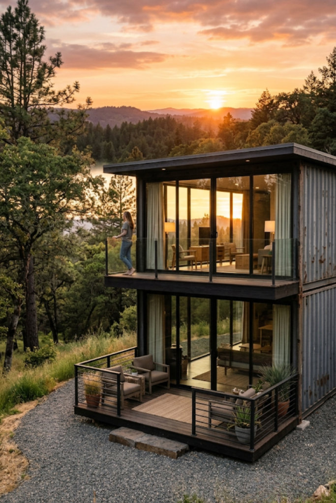 Sunset Solarium with Symmetrical Glass Panels