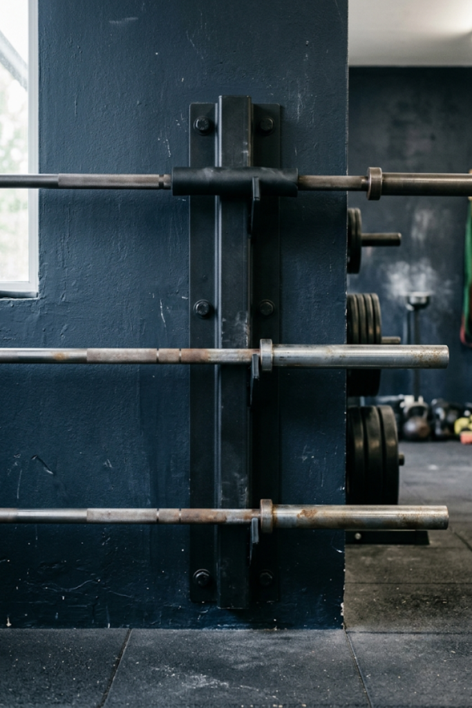 Wall Mounted Barbell Storage