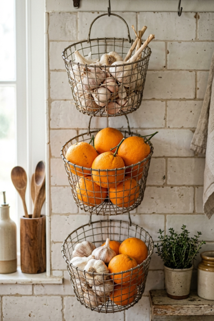 Tiered Produce Baskets
