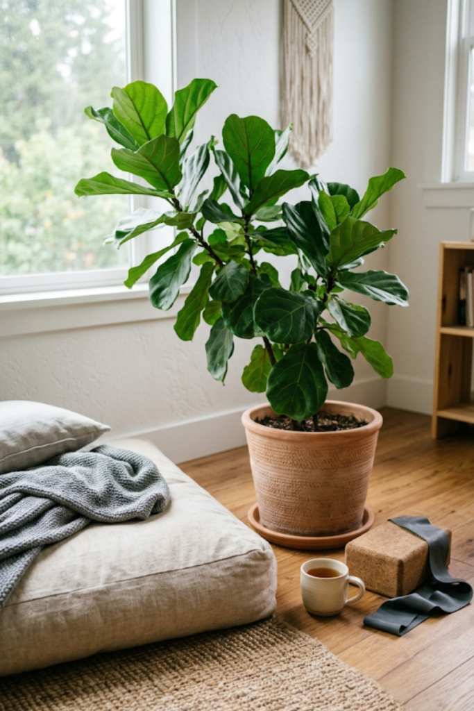 Recovery zone with biophilic touches