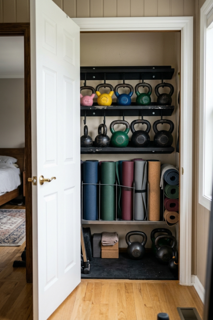 Hidden Closet Micro Gym