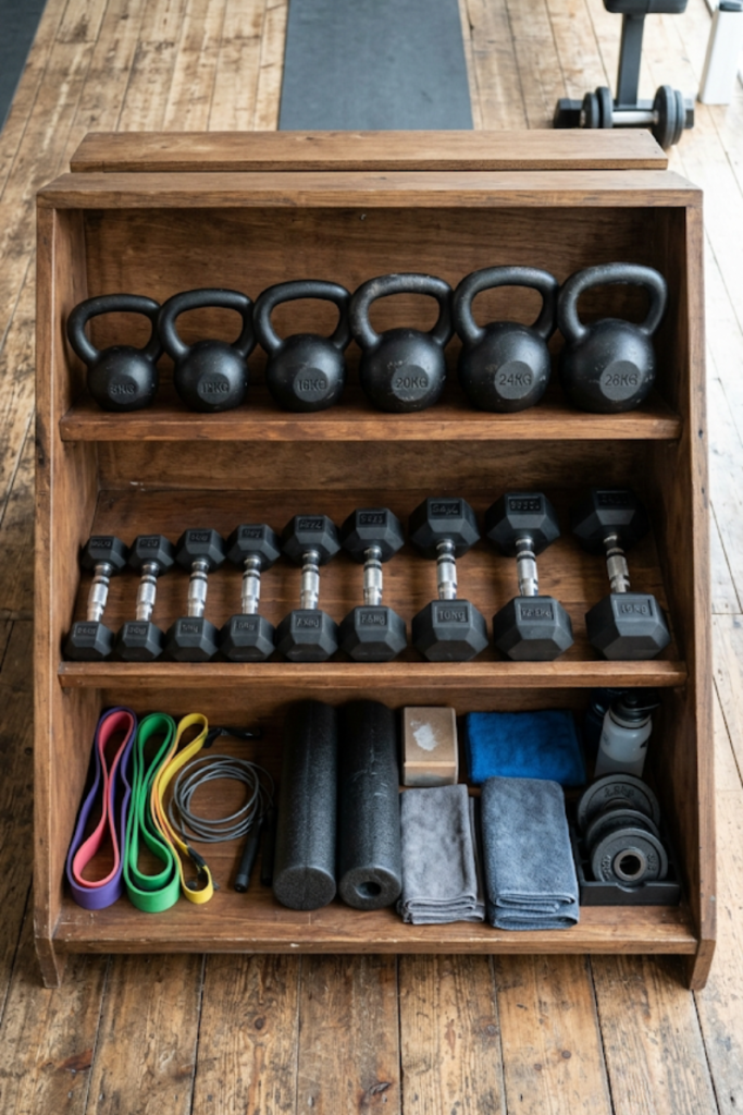Hidden Reinforced Cabinet Gym Storage