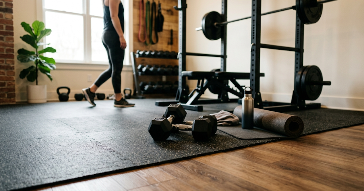 13 Home Gym Flooring Ideas That Look Great