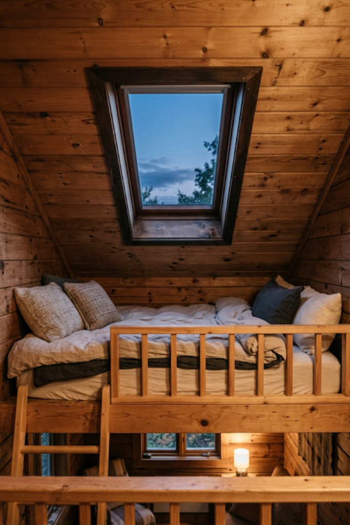 The Skylight Above The Bed
