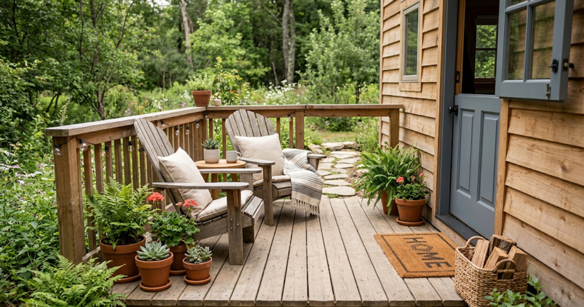 12 Tiny House Porch and Deck Ideas