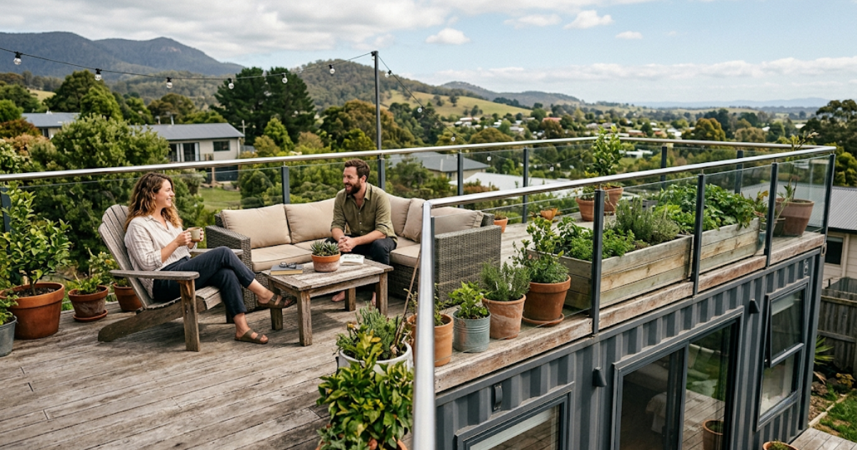 15 Container Home Rooftop Deck Ideas