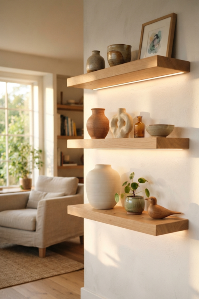 living room accent wall