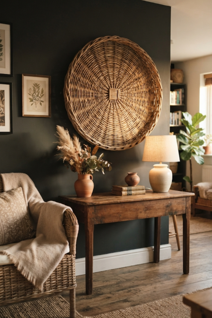 living room accent wall