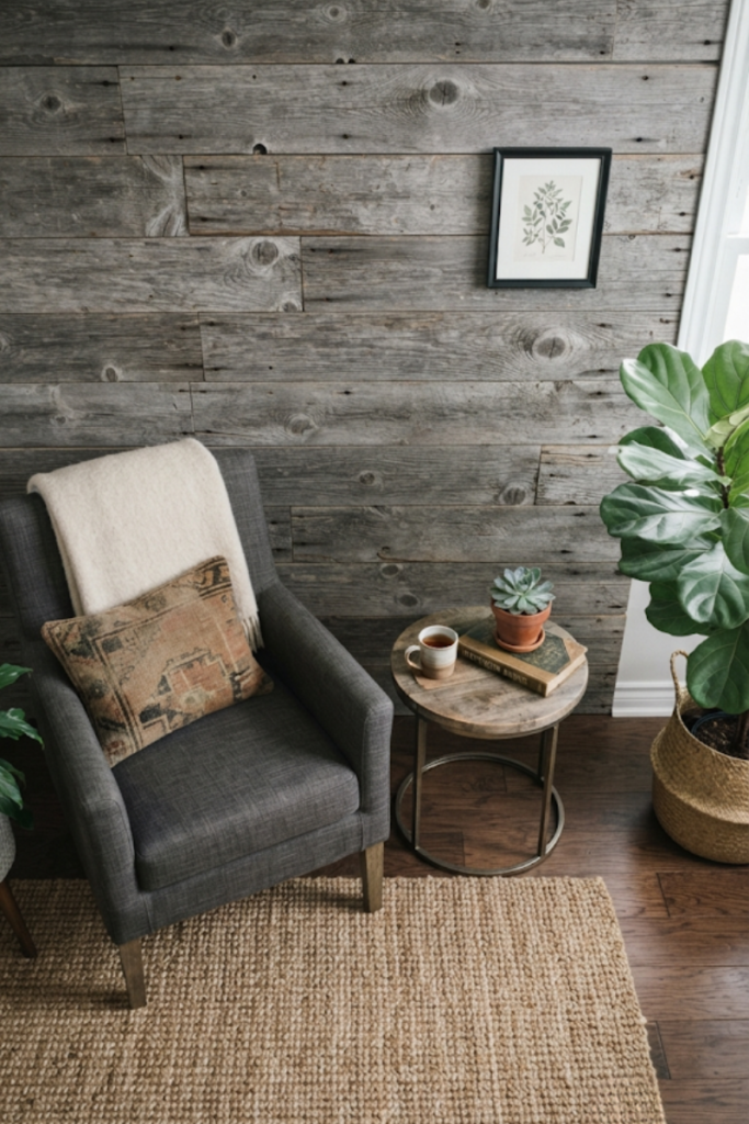 living room accent wall