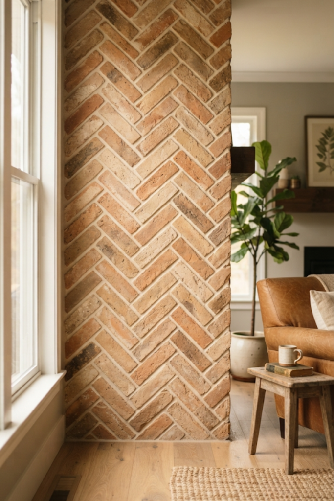 living room accent wall