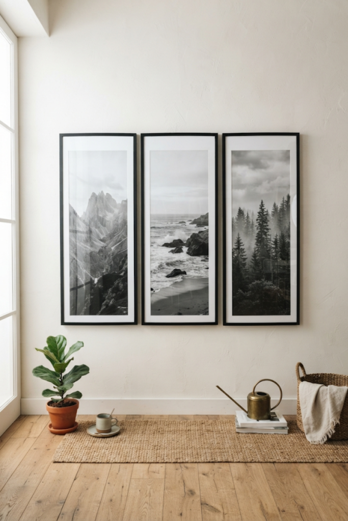 living room accent wall