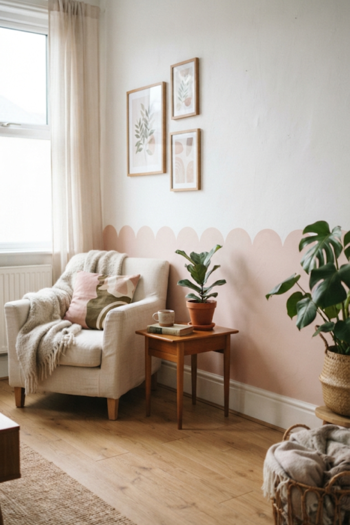 living room accent wall