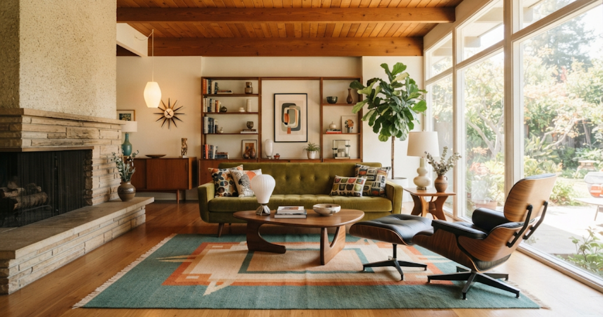 12 Mid-Century Modern Living Room Ideas