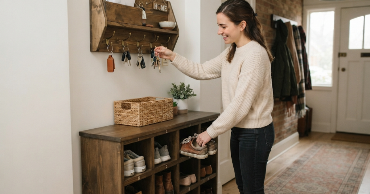 11 Entryway Organization Ideas for Shoes and Keys